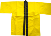 帯付き　子供用　黄色　［取寄商品］　メッシュハッピ　N-5153
