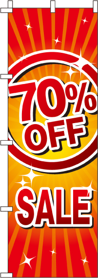 70％OFFSALEのぼり旗-0110156IN