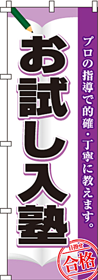 お試し入塾のぼり旗-0270009IN