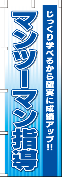 マンツーマン指導のぼり旗-0270050IN