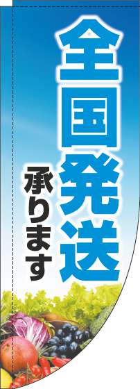 全国発送承りますのぼり旗文字水色Rのぼり旗-0400135RIN